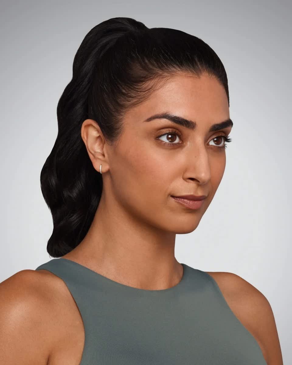 Midface volume restoration, oblique view — before treatment with Dr. Boris Zaks, MD, Beverly Hills